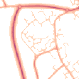 Daytime road noise heatmap for CB24 3GY