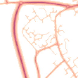 Daytime road noise heatmap for CB24 3GZ