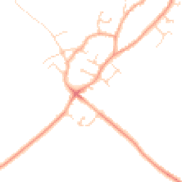 Daytime road noise heatmap for CB24 3XA