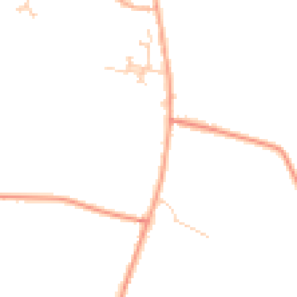 Daytime road noise heatmap for CB24 4GL