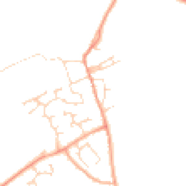 Daytime road noise heatmap for CB24 4QU