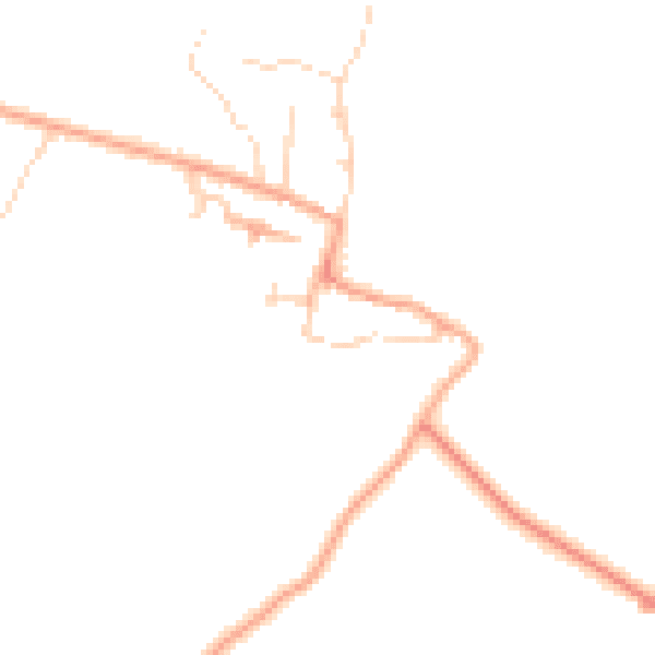 Daytime road noise heatmap for CB24 4SZ