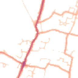 Daytime road noise heatmap for CB24 5AD