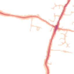 Daytime road noise heatmap for CB24 5AU
