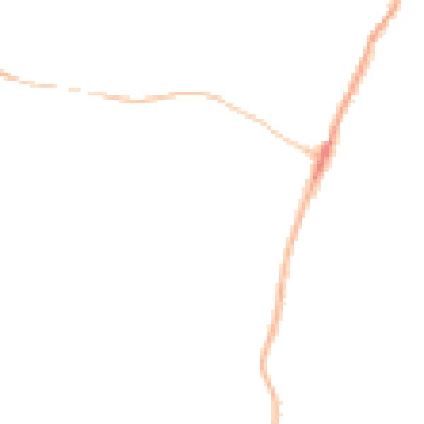 Night-time road noise heatmap for CB24 5AU