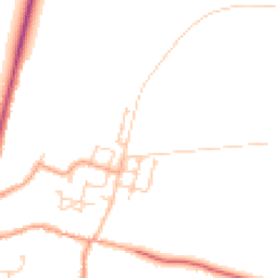 Daytime road noise heatmap for CB24 5AZ