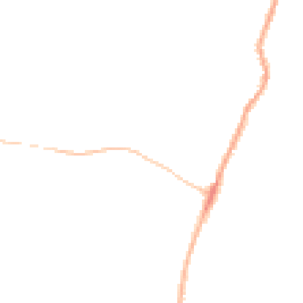 Night-time road noise heatmap for CB24 5EX
