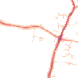 Daytime road noise heatmap for CB24 5HB