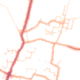 Daytime road noise heatmap for CB24 5HS