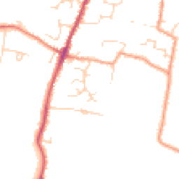 Daytime road noise heatmap for CB24 5JT