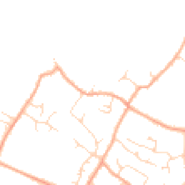 Daytime road noise heatmap for CB24 5ND