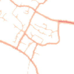 Daytime road noise heatmap for CB24 5PX