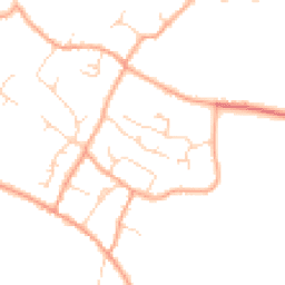 Daytime road noise heatmap for CB24 5PZ