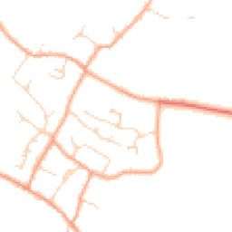 Daytime road noise heatmap for CB24 5UA