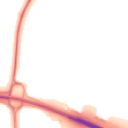 Night-time road noise heatmap for CB24 6AL