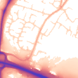 Daytime road noise heatmap for CB24 6AW