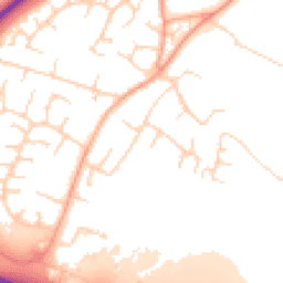 Daytime road noise heatmap for CB24 6BL