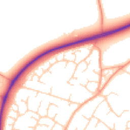 Daytime road noise heatmap for CB24 6DW