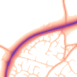Daytime road noise heatmap for CB24 6DY