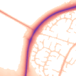 Daytime road noise heatmap for CB24 6ZE