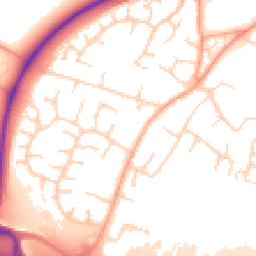 Daytime road noise heatmap for CB24 6ZS