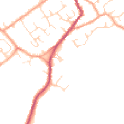 Daytime road noise heatmap for CB24 8AE