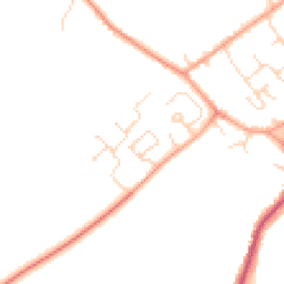 Daytime road noise heatmap for CB24 8AR