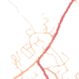 Daytime road noise heatmap for CB24 8AW