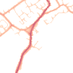 Daytime road noise heatmap for CB24 8DB
