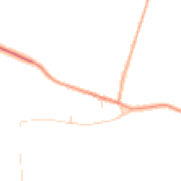 Daytime road noise heatmap for CB24 8QE