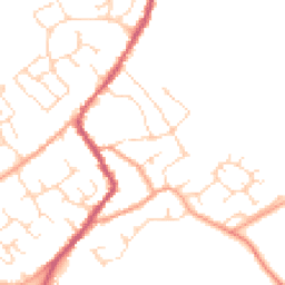 Daytime road noise heatmap for CB24 8QX