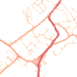 Daytime road noise heatmap for CB24 8TR