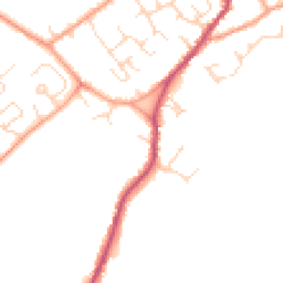 Daytime road noise heatmap for CB24 8TU