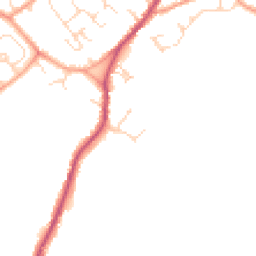 Daytime road noise heatmap for CB24 8UH