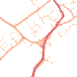 Daytime road noise heatmap for CB24 8UW