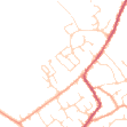 Daytime road noise heatmap for CB24 8XY