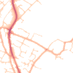Daytime road noise heatmap for CB24 9AR