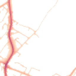 Daytime road noise heatmap for CB24 9BA