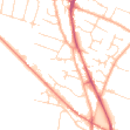 Daytime road noise heatmap for CB24 9BP