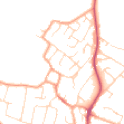 Daytime road noise heatmap for CB24 9EW