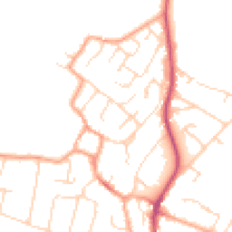 Daytime road noise heatmap for CB24 9HB