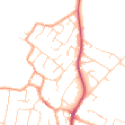 Daytime road noise heatmap for CB24 9HG