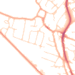 Daytime road noise heatmap for CB24 9JW