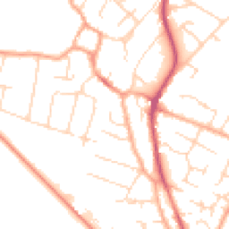 Daytime road noise heatmap for CB24 9JZ