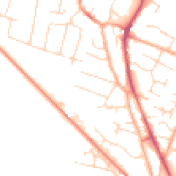 Daytime road noise heatmap for CB24 9LL