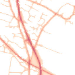 Daytime road noise heatmap for CB24 9LU