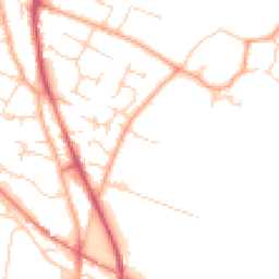 Daytime road noise heatmap for CB24 9LY