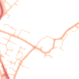 Daytime road noise heatmap for CB24 9NE