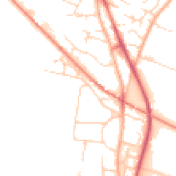 Daytime road noise heatmap for CB24 9NZ