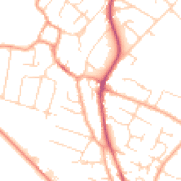 Daytime road noise heatmap for CB24 9XL